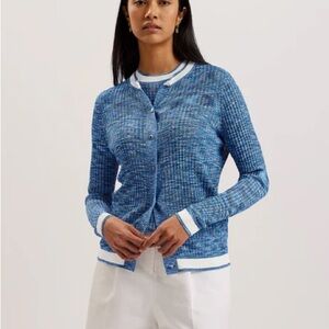 Ted Baker Addlin Long Sleeve Fitted Cardigan